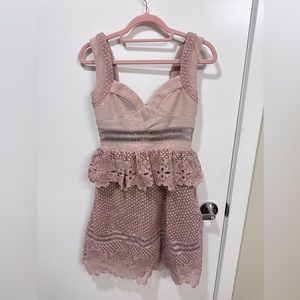 A mini length dress from Self-Portrait